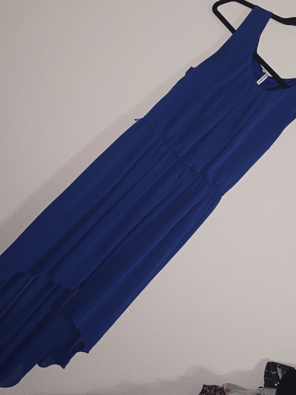 Studio Y Cobalt Blue High-Low Maxi Dress